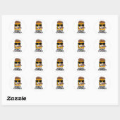 Honey Combed Funny Honey Pun Ronde Sticker (Vel)