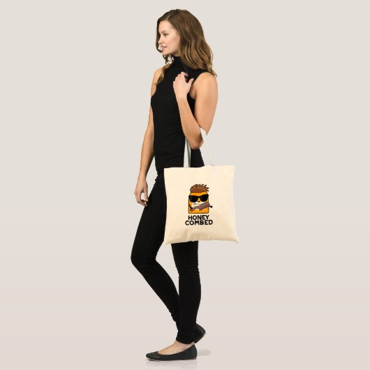 Honey Combed Funny Honey Pun Tote Bag (Voorkant (model))