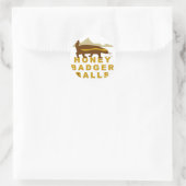 Honey dassenballen ronde sticker (Tas)