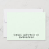 Honey Dew Elegant Alle gelegenheden Congrats Flat Kaart (Achterkant)