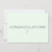 Honey Dew Elegant Alle gelegenheden Congrats Flat Kaart (Voorkant)