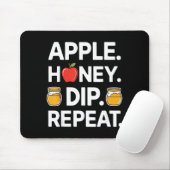Honey Dip Repeat Funny Rosh Hashanah Jewish New Ye Muismat (Met muis)