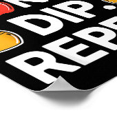 Honey Dip Repeat Funny Rosh Hashanah Jewish New Ye Poster (Hoek)