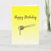 Honey Dipper Verjaardag Kaart (Voorkant)