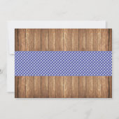 Honey Do BBQ Couples Shower Blue I DO Photo Invite Kaart (Achterkant)