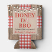 Honey Do BBQ Engagement Party Couples Douche Blikjeskoeler (Achterkant)