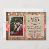 Honey Do BBQ Engagement Party I DO Photo Uitnodigi Kaart (Voorkant)