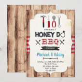 Honey do bbq partijuitnodiging kaart (Voorkant / Achterkant)