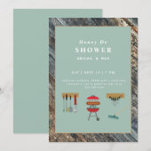 Honey Do BBQ Sage Couples Wedding Shower Kaart (Voorkant / Achterkant)
