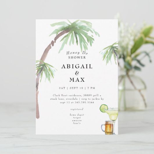 Honey Do Couples Bridal Shower Kaart (Staand voorkant)