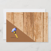 Honey-Do Couples Shower (blauw) Uitnodiging (Achterkant)