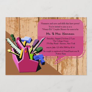 Honey-Do Couples Shower Invitation Kaart