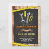 Honey do groom doucheuitnodiging kaart (Voorkant)