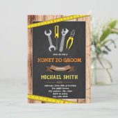 Honey do groom doucheuitnodiging kaart (Staand voorkant)