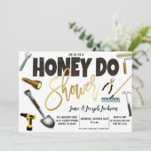 Honey Do Koppels Bruidsfeest Kaart (Staand voorkant)