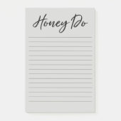 Honey Do List Gray Notitieblok Post-it® Notes (Voorkant)