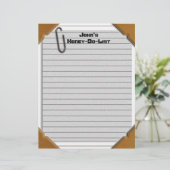 Honey-Do-List Letterhead Stationery (Staand voorkant)