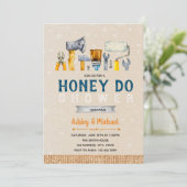 Honey do thema feest uitnodiging (Staand voorkant)