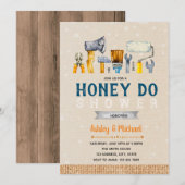 Honey do thema feest uitnodiging (Voorkant / Achterkant)