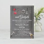 Honey Do Tools & Gadgets Bruiloft Uitnodiging Man (Staand voorkant)