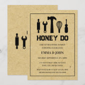 Honey Do Wedding Vrijgezellenfeest Kaart (Voorkant / Achterkant)