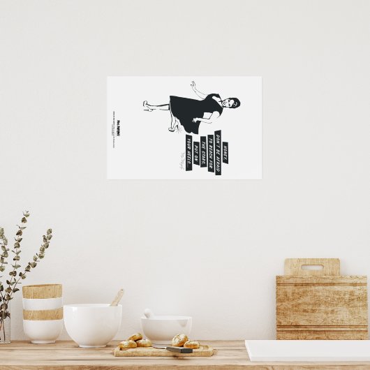 Honey, don't be afraid to reach for the stars... poster (Keuken)