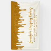 Honey Drip Bakery Chef Cafe Cake Display Spandoek (Verticaal)