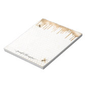 Honey Drip Bee Personalized Notitieblok (Linkerzijde)