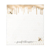Honey Drip Bee Personalized Notitieblok (Voorkant)