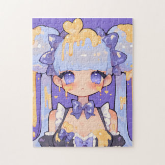 Honey Drip Kawaii Chibi Girl Legpuzzel