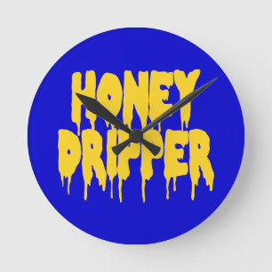 Honey Dripper Ronde Klok