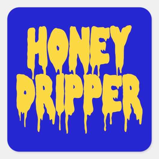 Honey Dripper Vierkante Sticker (Voorkant)