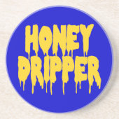 Honey Dripper Zandsteen Onderzetter (Voorkant)