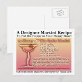 Honey Fitz Spritz Martini Recipe Briefkaart (Voorkant / Achterkant)
