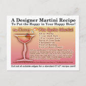Honey Fitz Spritz Martini Recipe Briefkaart (Voorkant)