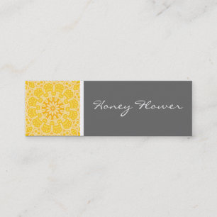 Honey Flower Kaleidoscope Mini Visitekaartje