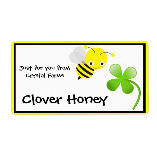Honey Food Labels (Voorkant)