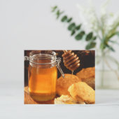 Honey Food Sweets Sticky Briefkaart (Staand voorkant)