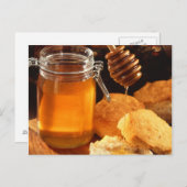 Honey Food Sweets Sticky Briefkaart (Voorkant / Achterkant)