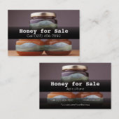 Honey for Sale Apiculture Business Company Busine Visitekaartje (Voorkant / Achterkant)