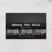 Honey for Sale Apiculture Business Company Visitekaartje (Achterkant)