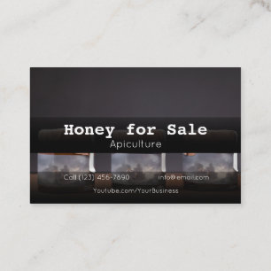 Honey for Sale Apiculture Business Company Visitekaartje
