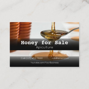 Honey for Sale Apiculture Business Company Visitekaartje