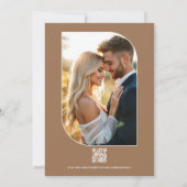 Honey Garden Abstract Floral Modern Spring Wedding Kaart (Achterkant)