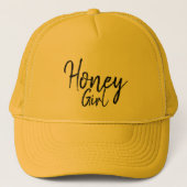 Honey Girl Women's Yellow Trucker Pet (Voorkant)