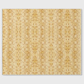Honey Gold Blond Cobra Snakeskin Cadeaupapier (Vlak)