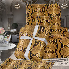Honey Gold Boa Constrictor Snakeskin Cadeaupapier