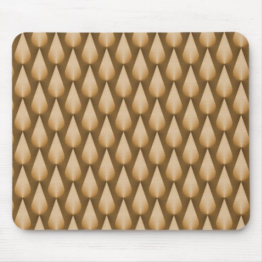 Honey Gold Dazzling Raindrops Mousepad Muismat (Voorkant)