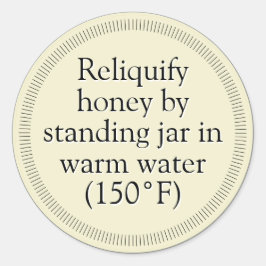 Honey Granululation Gold Classic Round Sticker