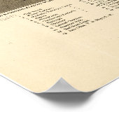 Honey Grove Texas 1886 Antiek Panoramic Map Poster (Hoek)